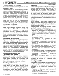 Form IA2848 (14-101) Iowa Department of Revenue Power of Attorney - Iowa