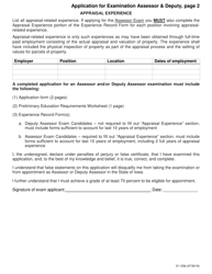 Form 51-123 Application for Examination Assessor &amp; Deputy - Iowa, Page 2