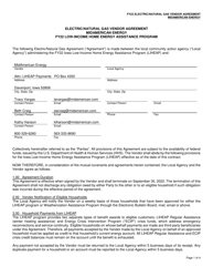 Electric/Natural Gas Vendor Agreement - Midamerican Energy - Low-Income Home Energy Assistance Program - Iowa
