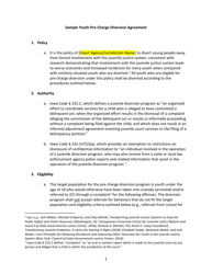 Sample Youth Pre-charge Diversion Agreement - Iowa