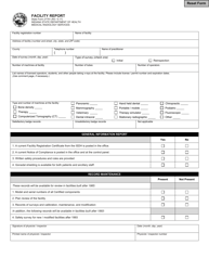 State Form 27791 Facility Report - Indiana