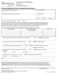 DUA Form 1 Application for Disaster Unemployment Assistance (Dua) - Iowa, Page 14