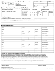 DUA Form 1 Application for Disaster Unemployment Assistance (Dua) - Iowa, Page 4