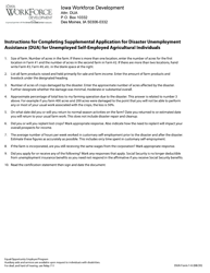 DUA Form 1 Application for Disaster Unemployment Assistance (Dua) - Iowa, Page 8