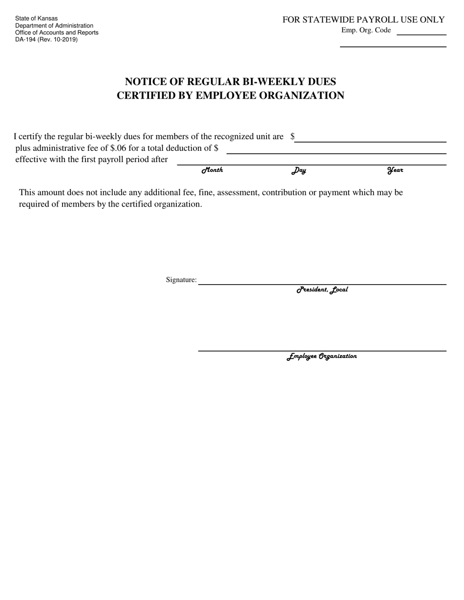 form-da-194-download-fillable-pdf-or-fill-online-notice-of-regular-bi