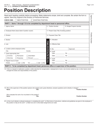 Form DA281-2 Position Description - Kansas