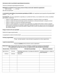 Formulario CCL.038 Solicitud Para Aprobacion De Capacitacion Porhoras De Reloj - Kansas (Spanish), Page 2