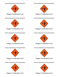 Flagger Certification Card - Kansas