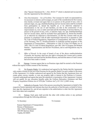 Attachment A Right-Of-Way Use Agreement - Kansas, Page 6