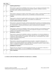 Notificacion Previa Por Escrito Para Evaluacion O Reevaluacion Y Solicitud De Consentimiento - Kansas (Spanish), Page 2