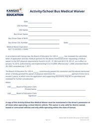 &quot;Driver Application and Request for Medical Waiver&quot; - Kansas, Page 5