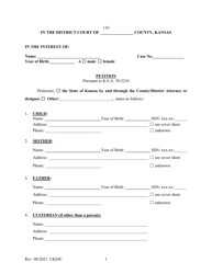 Form 110 Petition - Kansas