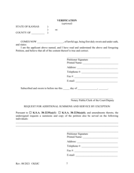 Form 110 Petition - Kansas, Page 7