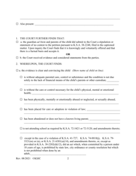 Form 140.1 Journal Entry and Order of Adjudication - Kansas, Page 2