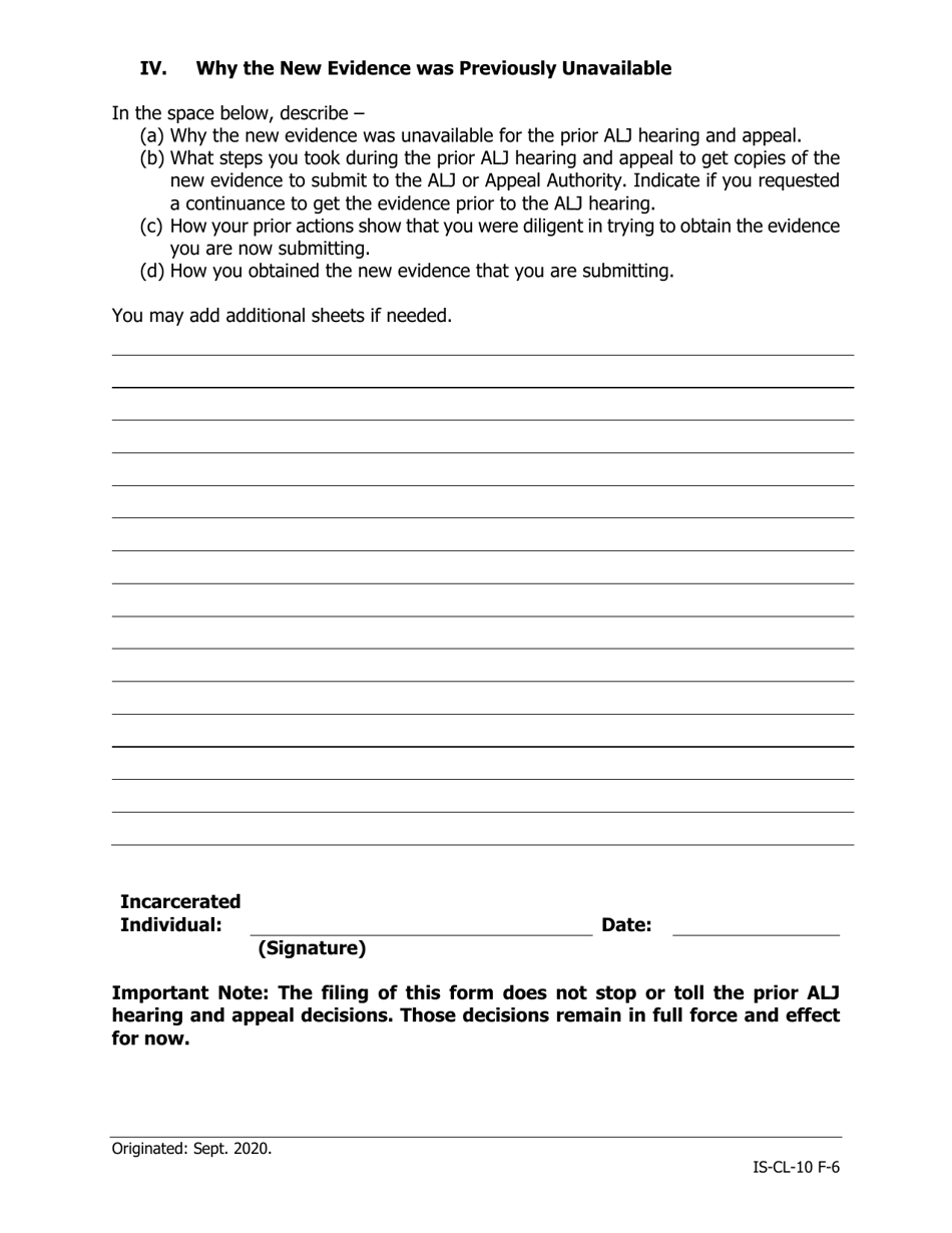 Request for Review Based on New Evidence - Iowa, Page 3