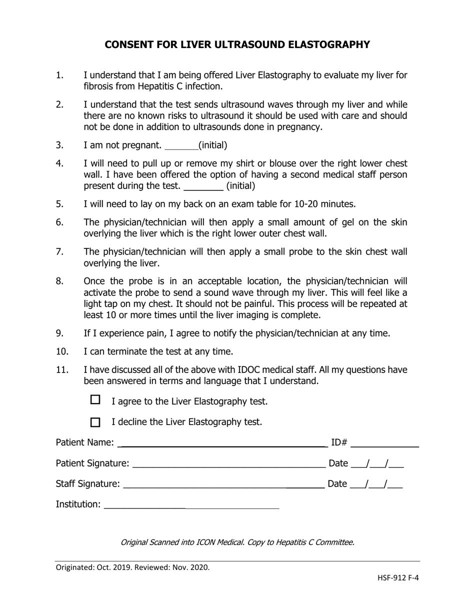 Consent for Liver Ultrasound Elastography - Iowa, Page 1