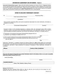 Form 4 &quot;Offer to Deliver Temporary Custody&quot; - Iowa