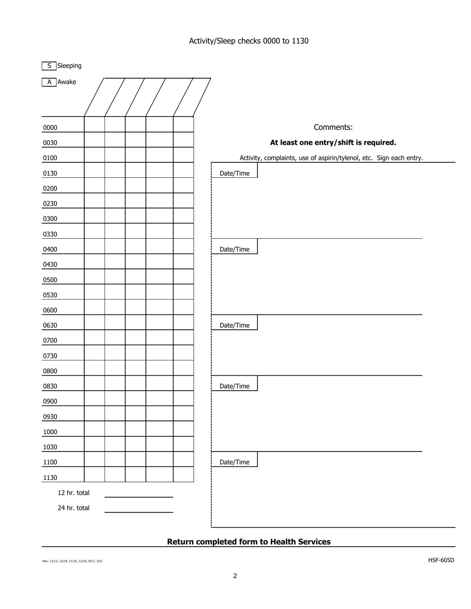 Activity / Sleep Checks - Iowa, Page 2