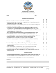 Document preview: Correctional Facility Inspection Report - Iowa