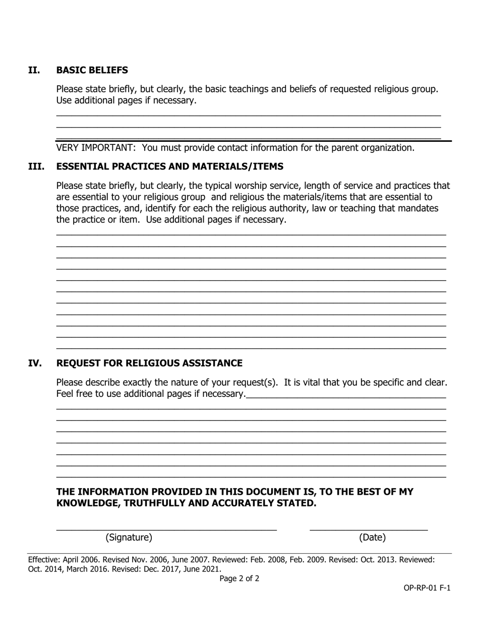 Iowa Request for New Religious Group or Fill Out, Sign