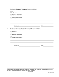 Religious Practice Assessment Form - Iowa, Page 4