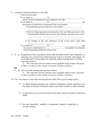 Form 215.1 Indian Child Welfare Act Journal Entry and Order of Adjudication - Kansas, Page 3