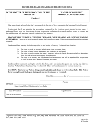 Document preview: Waiver of Courtesy Probable Cause Hearing - Iowa