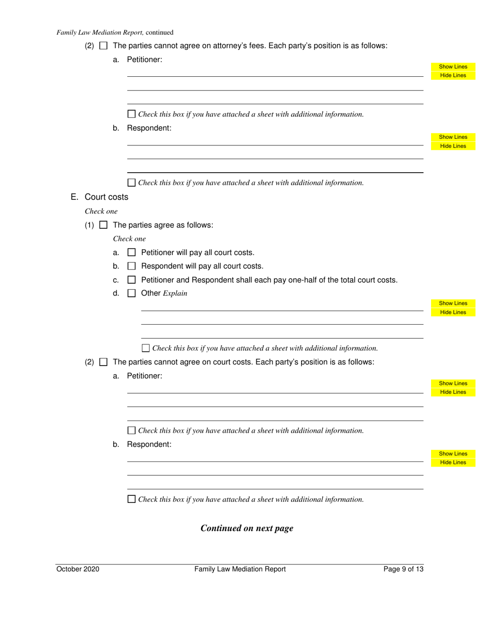 Family Law Mediation Report - Iowa, Page 9