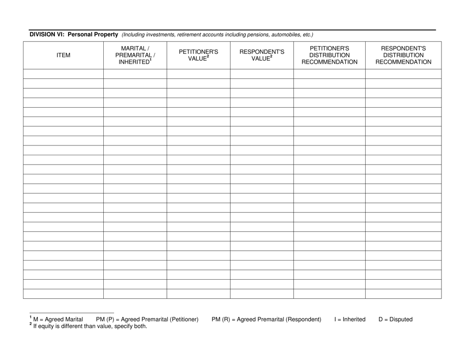 Informal Family Law Trial Pretrial Memorandum - Iowa, Page 4