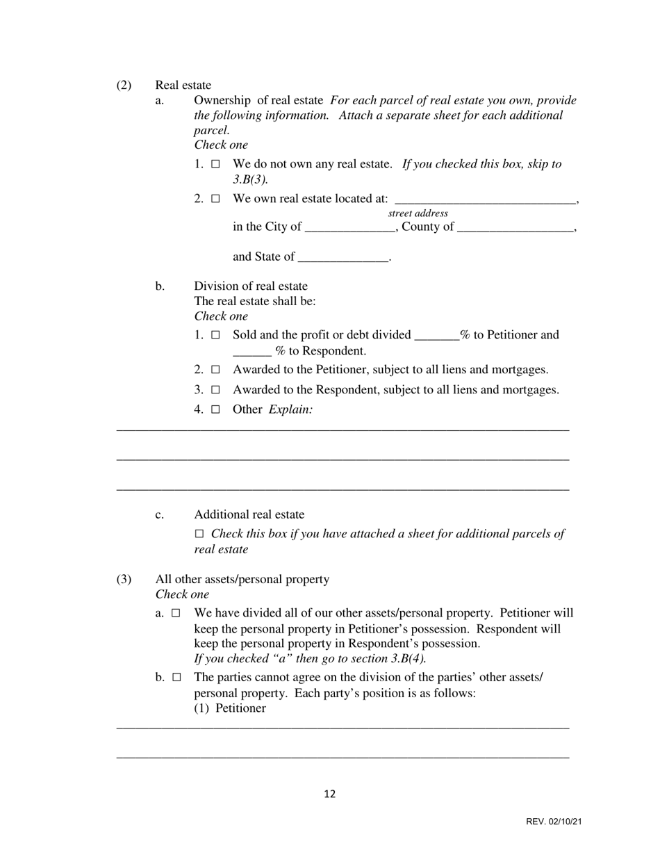 Statement of Resolved and Unresolved Issues - Iowa, Page 12