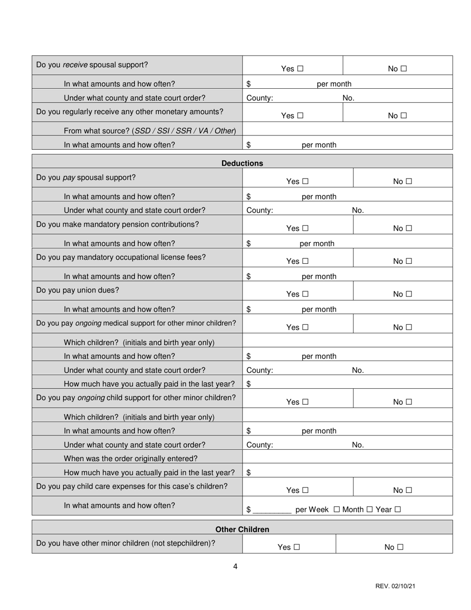 Statement of Resolved and Unresolved Issues - Iowa, Page 4