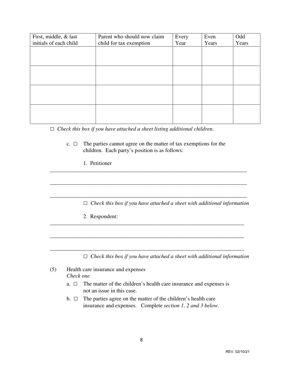 Statement of Resolved and Unresolved Issues - Iowa, Page 8
