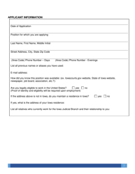 Application for Employment - Iowa, Page 2