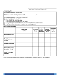 Application for Employment - Iowa, Page 5
