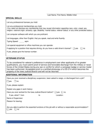 Application for Employment - Iowa, Page 6