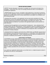 Application for Employment - Iowa, Page 7