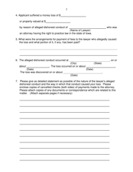 Application for Reimbursement - Iowa, Page 2