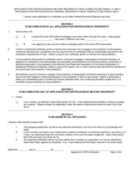 Application for Certification Under Substantial Equivalence Provisions - Iowa, Page 2