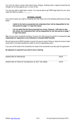 Form FS-80A(TR) Voluntary Waiver of Snap Administrative Disqualification Hearing - Kentucky, Page 2