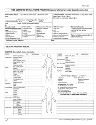 Form HP14 Interval (Pediatric) - Kentucky (English/Spanish), Page 2