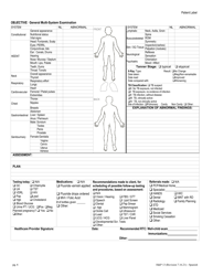 Form HP13 Pediatric Initial History and Physical - Kentucky (English/Spanish), Page 4