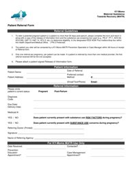 &quot;Patient Referral Form - Ky-Moms Maternal Assistance Towards Recovery (Matr)&quot; - Kentucky