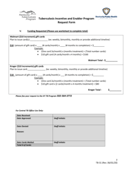 Form TB-31 Request Form - Tuberculosis Incentive and Enabler Program - Kentucky, Page 2