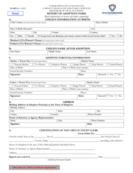 Form VS-102 - Fill Out, Sign Online and Download Fillable PDF, Kentucky ...