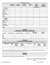 Form LGT-140 &quot;City, County, or Urban County Government Insurance Premium Tax Annual Reconciliation&quot; - Kentucky, Page 2