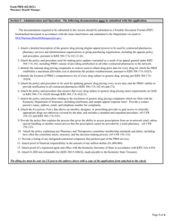 Form PBM &quot;Pharmacy Benefit Manager License Application&quot; - Kentucky, Page 3