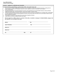 Form PBM &quot;Pharmacy Benefit Manager License Application&quot; - Kentucky, Page 4