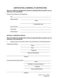 Form HIPMC-IRE-1 Application for Certification of an Independent Review Entity - Kentucky, Page 4