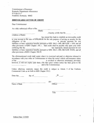 Application for Motor Vehicle Self-insurance - Kentucky, Page 6