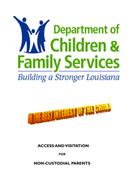 Access and Visitation Program Application - Louisiana